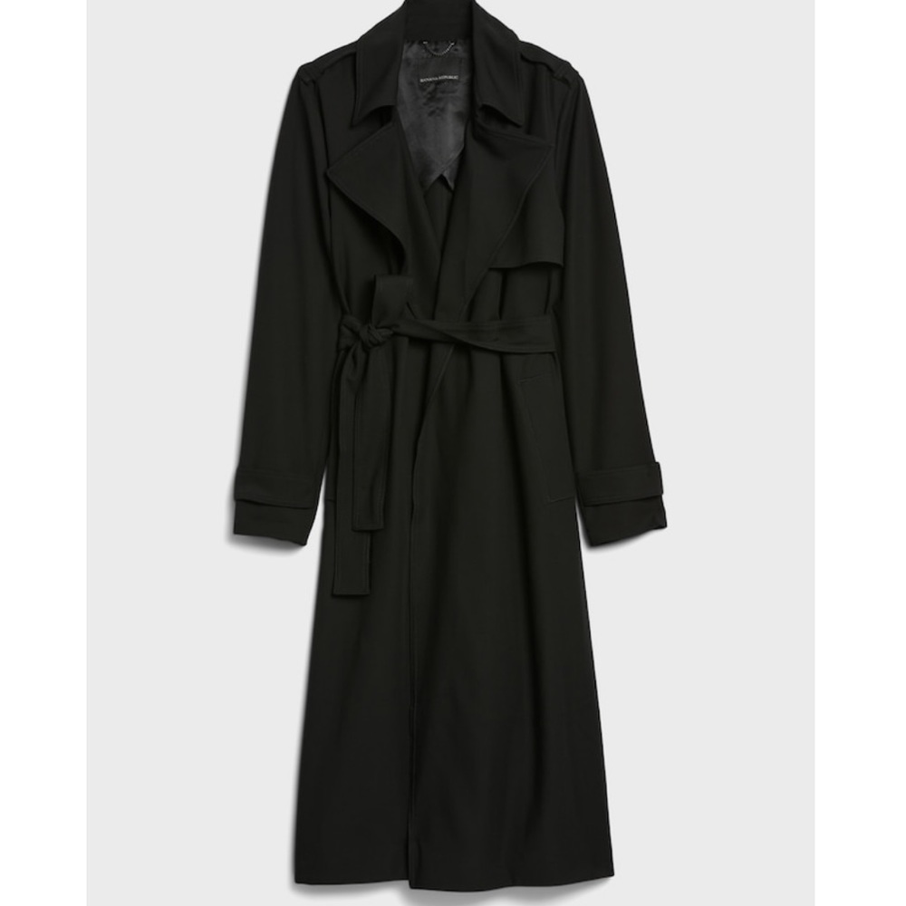 NWOT Banana Republic Soft Trench Coat - Picture 5 of 11